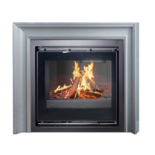 Hot sale Modern wooden stove Real Fire Stainless Steel Fireplace Mantel